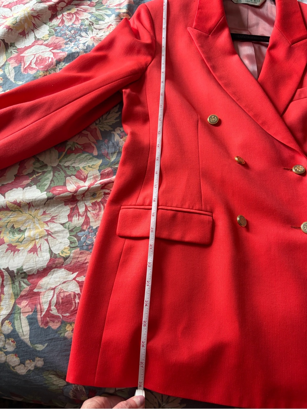 Austin Reed Coral-Orange Double-Breasted Blazer
#0091 - Picture 6 of 8